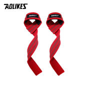 1 Pair Adjustable Silicone Anti-Skid Fitness Dumbbell Training Cotton Weight Lifting Straps Wrist Support Strap Brace