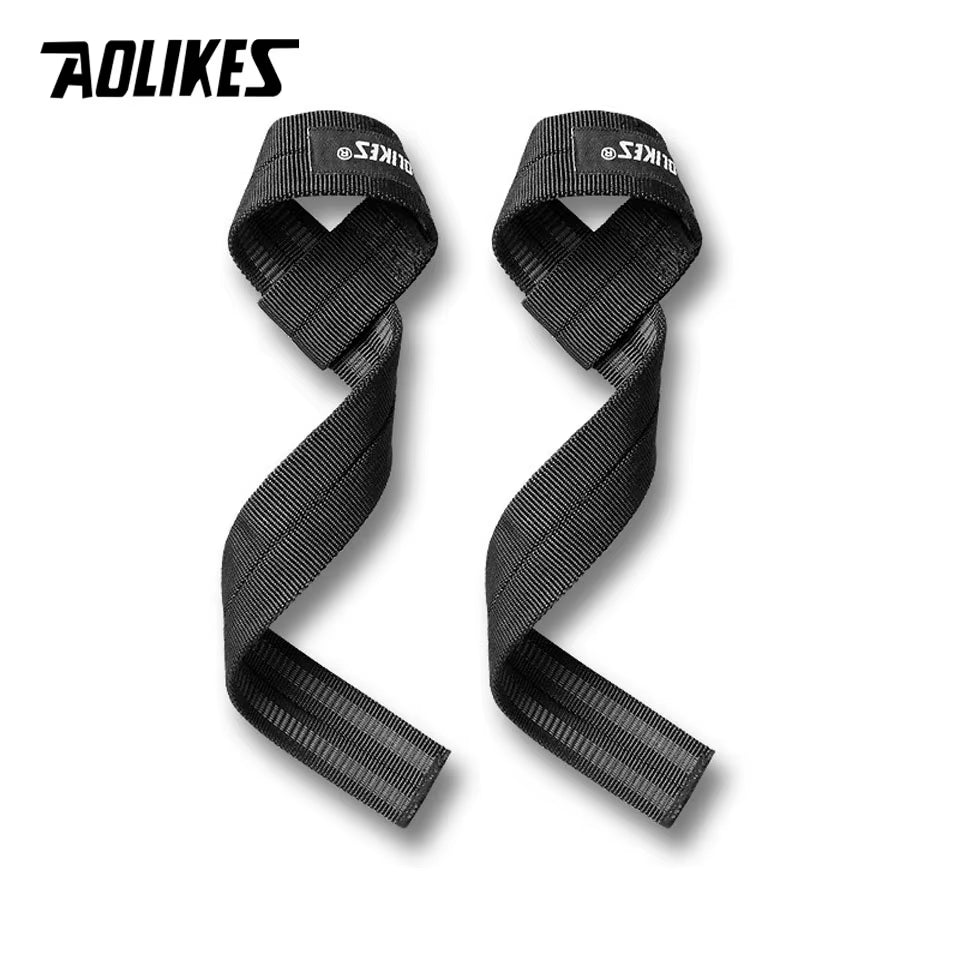 1 Pair Adjustable Silicone Anti-Skid Fitness Dumbbell Training Cotton Weight Lifting Straps Wrist Support Strap Brace