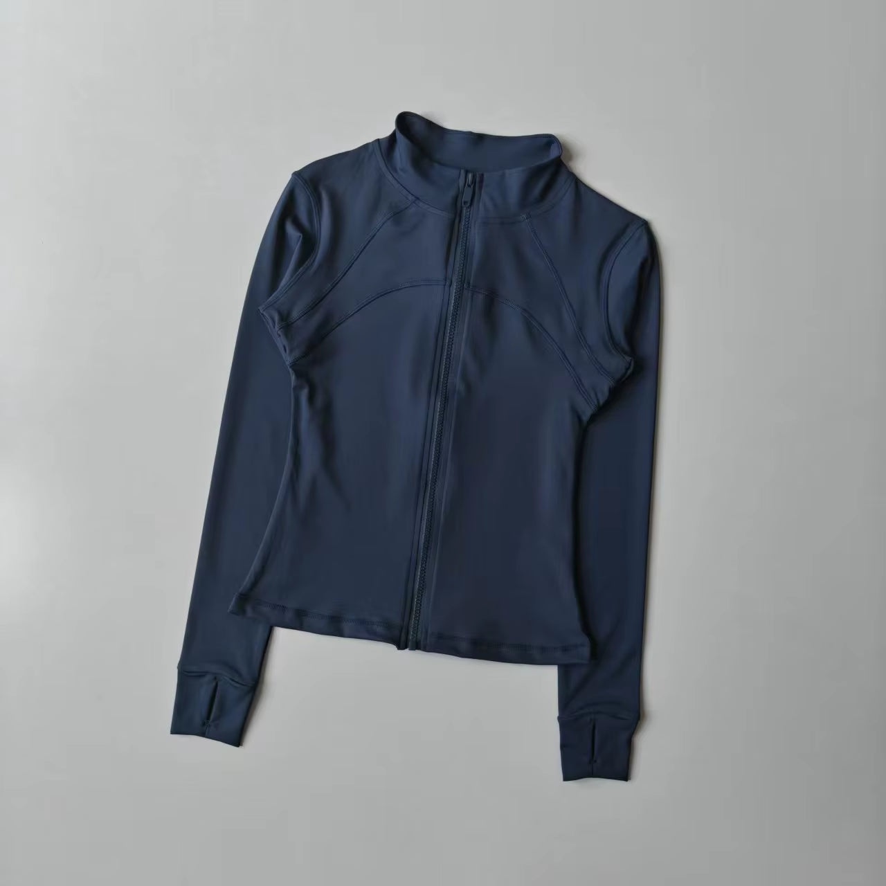 Outdoor Sports Long Sleeved Women Slim Yoga Clothes Quick Dry Zipper Cardigan Stand up Collar Jacket Running Fitness Jacket Top