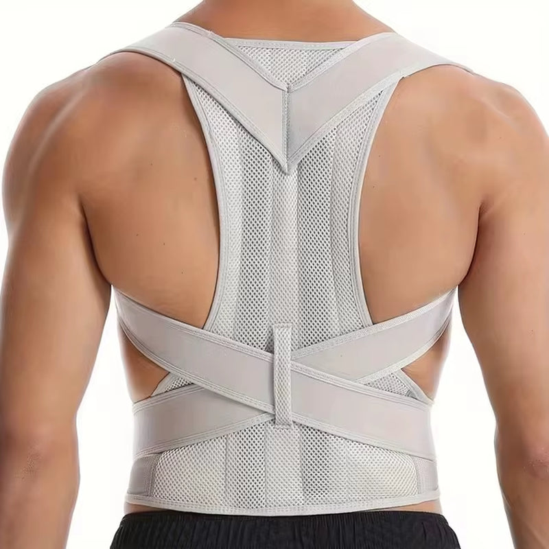 Male Female Adjustable Posture Corrector Corset Back Brace Belt Lumbar Support Straight Corrector Breathable Back Support S-XXXL