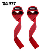 1 Pair Adjustable Silicone Anti-Skid Fitness Dumbbell Training Cotton Weight Lifting Straps Wrist Support Strap Brace