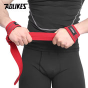 1 Pair Adjustable Silicone Anti-Skid Fitness Dumbbell Training Cotton Weight Lifting Straps Wrist Support Strap Brace