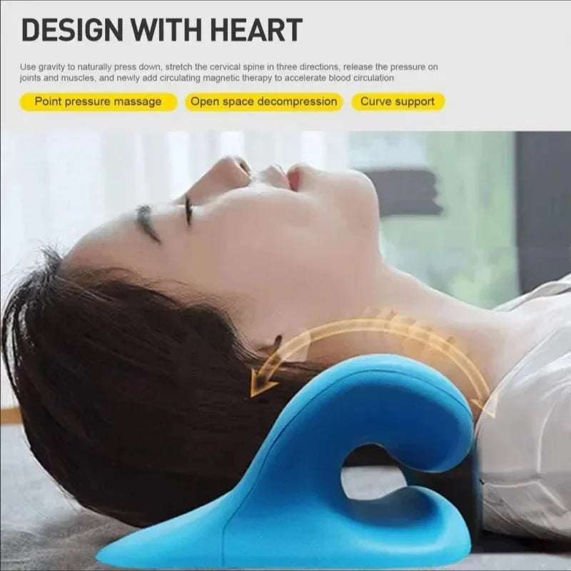 Neck stretcher cervical traction device