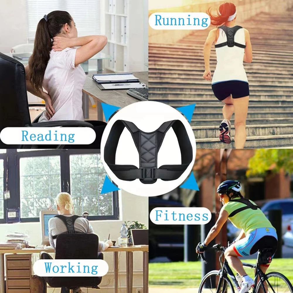 Adjustable back posture correction belt