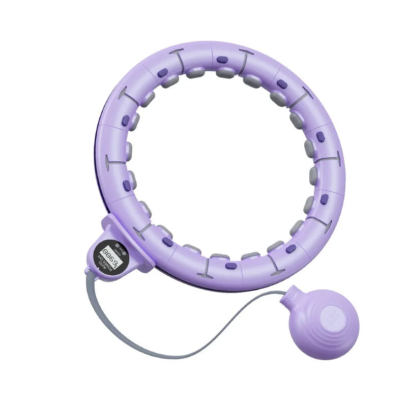 Smart adjustable fitness hoop