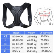 Adjustable back shoulder posture corrector