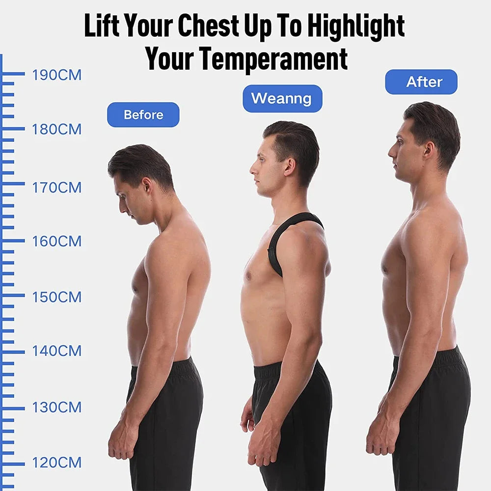 Adjustable back shoulder posture corrector