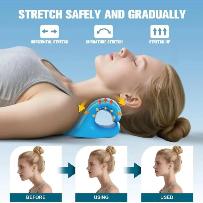 Neck stretcher cervical traction device