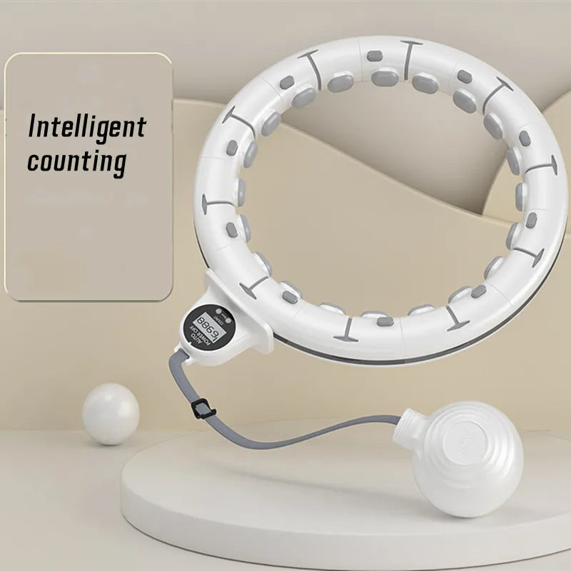Smart adjustable fitness hoop