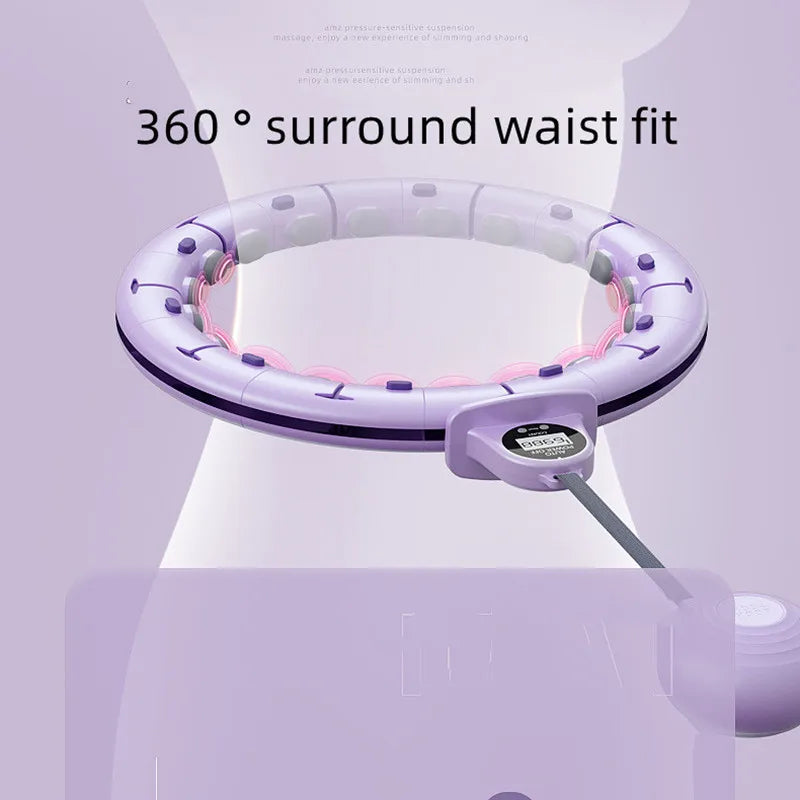 Smart adjustable fitness hoop