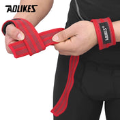 1 Pair Adjustable Silicone Anti-Skid Fitness Dumbbell Training Cotton Weight Lifting Straps Wrist Support Strap Brace