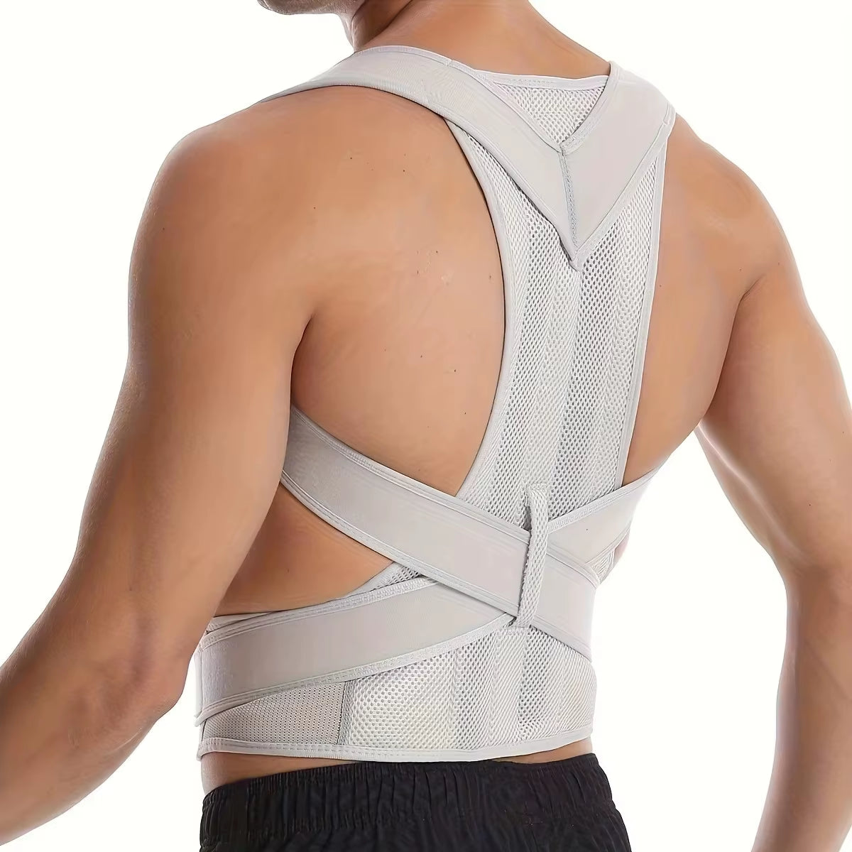 Male Female Adjustable Posture Corrector Corset Back Brace Belt Lumbar Support Straight Corrector Breathable Back Support S-XXXL