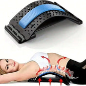Back Support Back Stretching Device,Back Massager for Bed Chair Car,Multi-Level Lumbar Support Stretcher Spinal Muscle Pain Reli