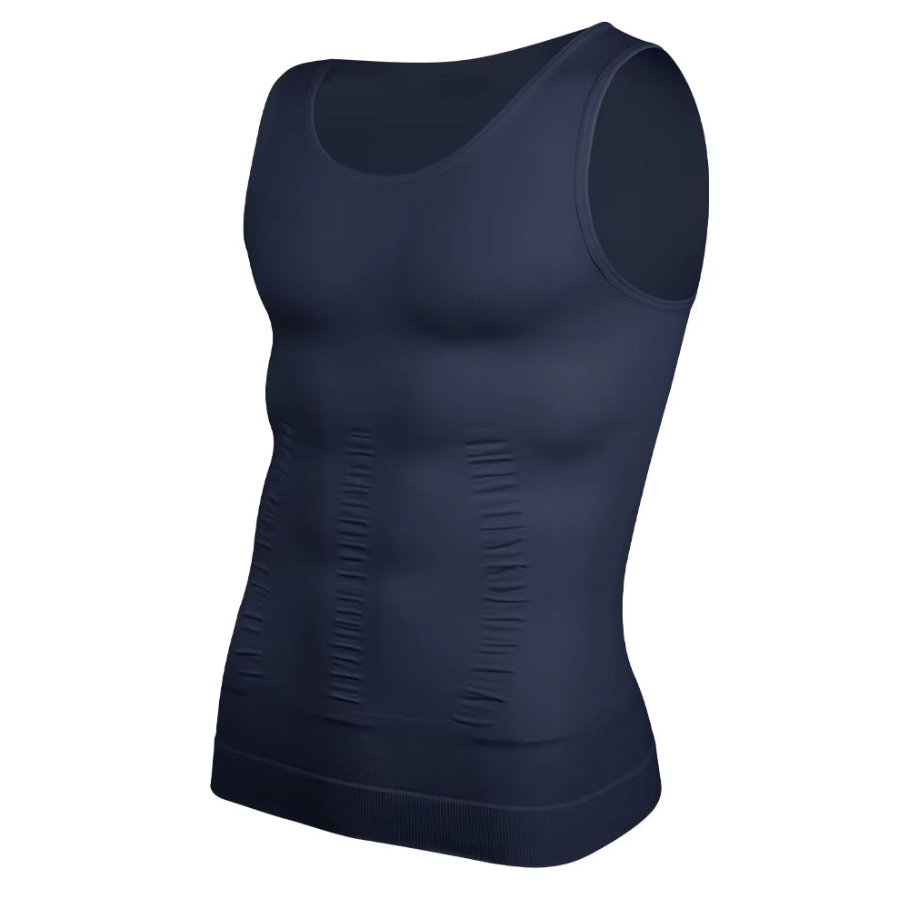 Men Compression Shirt for Body Shaper Slimming Vest Tight Tummy Underwear Tank Top