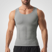 Men compression slimming tank top - detail view