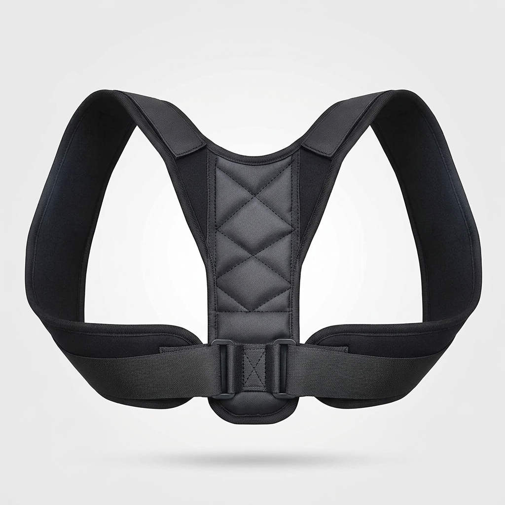 Adjustable back posture correction belt - detail view