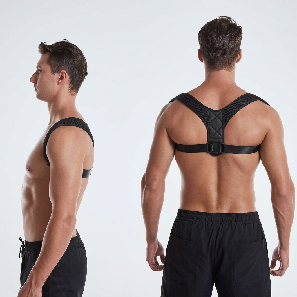 Adjustable back posture correction belt - product view
