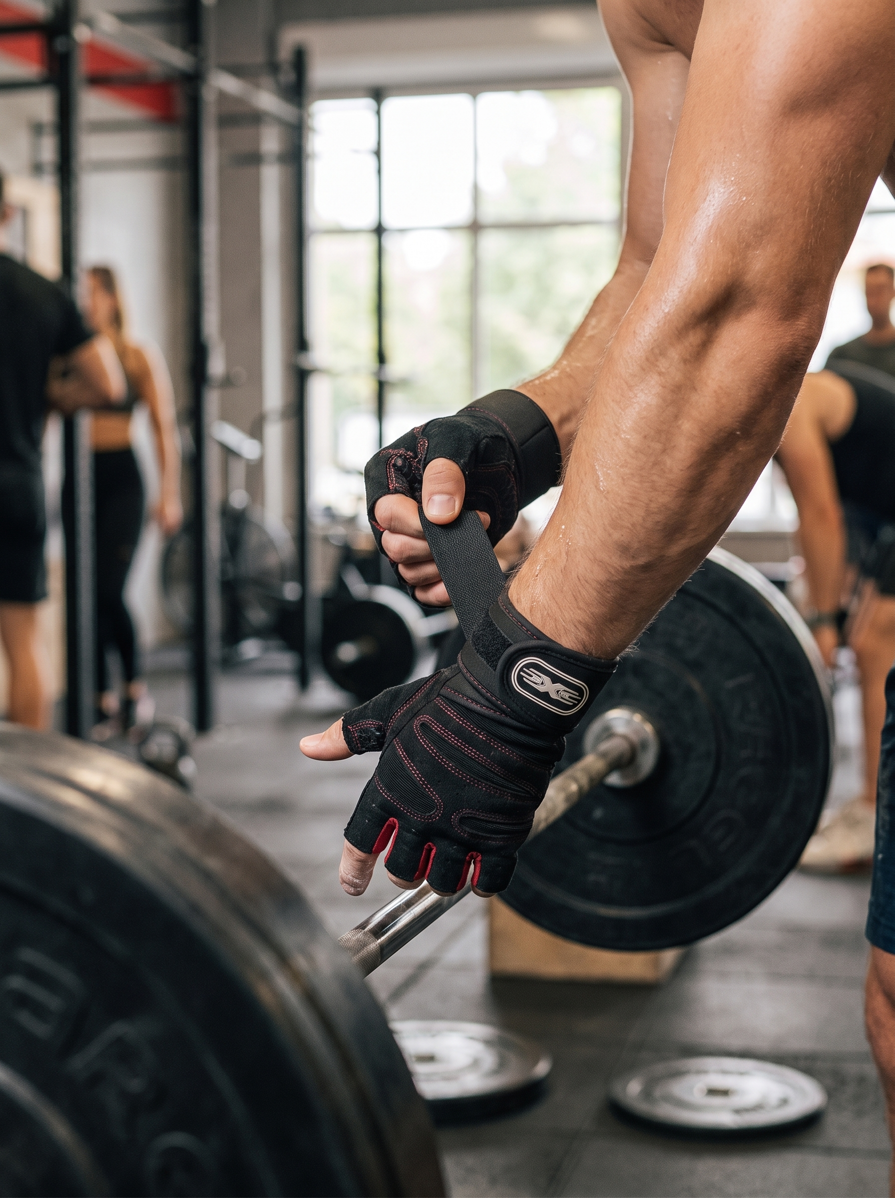 GripLock Half-Finger Gloves with Wrist Wrap, Lock In Your Grip